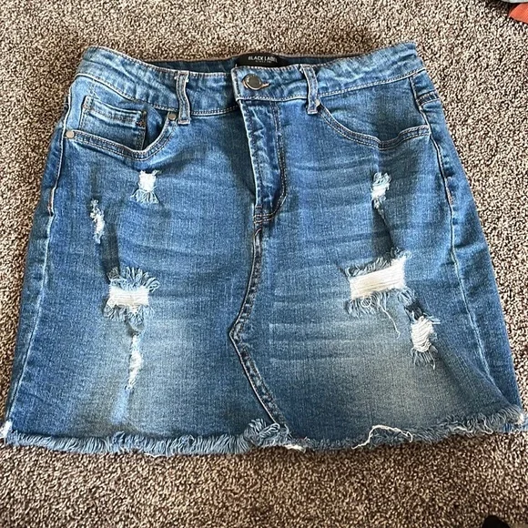 Black Label Skirts Black Label Denim Skirt Poshmark